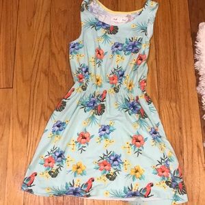 Jungle print maxi dress